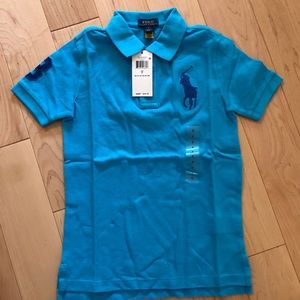 NWT Ralph Lauren Polo Short Sleeve Shirt (Size 7)